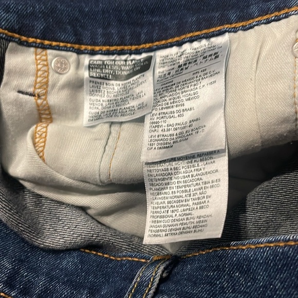 Levi’s 502 Big & Tall Denim Blue Jean Shorts W42 - Picture 6 of 7